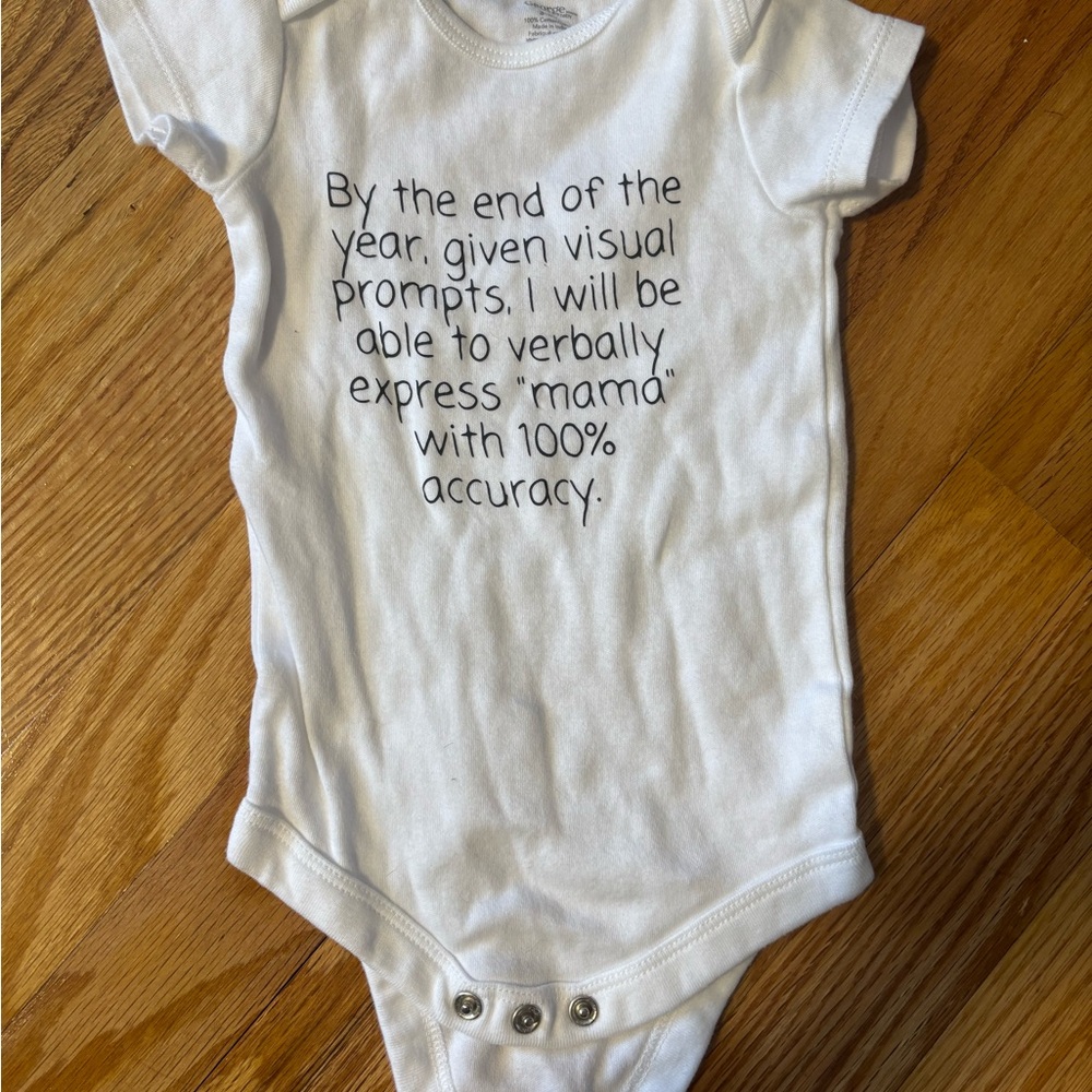 SLP/ IEP baby onesie